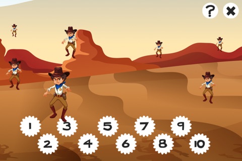 A Cowboy Counting game for children: Learn to count the numbers 1-10 screenshot 4