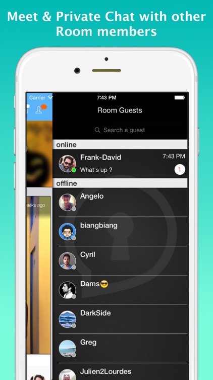 Room : your private social network with anonymous rooms screenshot-4