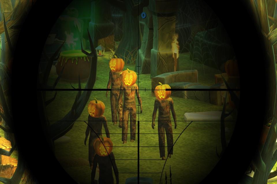 Halloween Carved Pumpkin Zombie Sniper 3D! screenshot 4