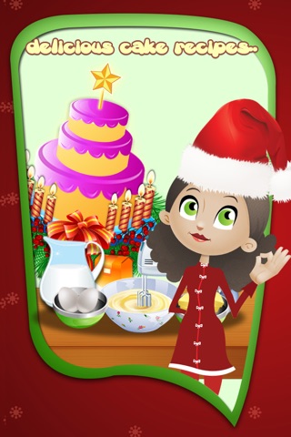 Christmas Cake Maker – Free cakes and cupcake cooking game screenshot 3