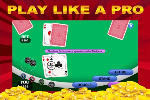 21 Blackjack PRO - Super Fun Twenty-One Card Addict screenshot 3