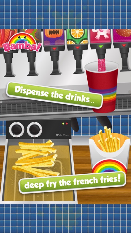 Bamba Burger - Make, Cook, Eat Hamburgers, Sodas & Fries in a Restaurant screenshot-3
