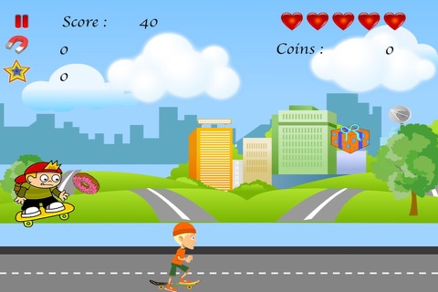 Kid Skater Dual Jumper Rush - Fast Action Collecting Game LX screenshot 4