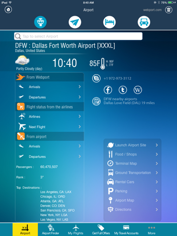 Скриншот из Dallas Fort Worth Airport Pro (DFW/DAL) + Flight Tracker Dallas Love Radar