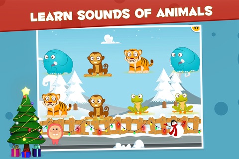 Peekaboo Animal Puzzles: Christmas Hide n Seek ! screenshot 3