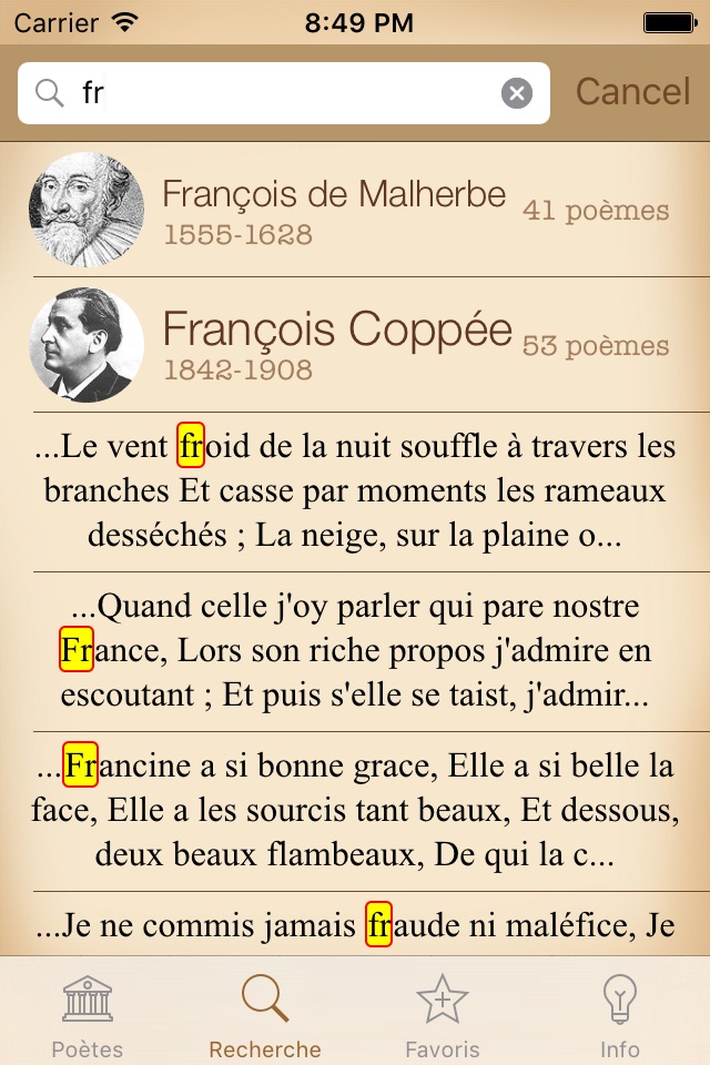 Poésie Français screenshot 3