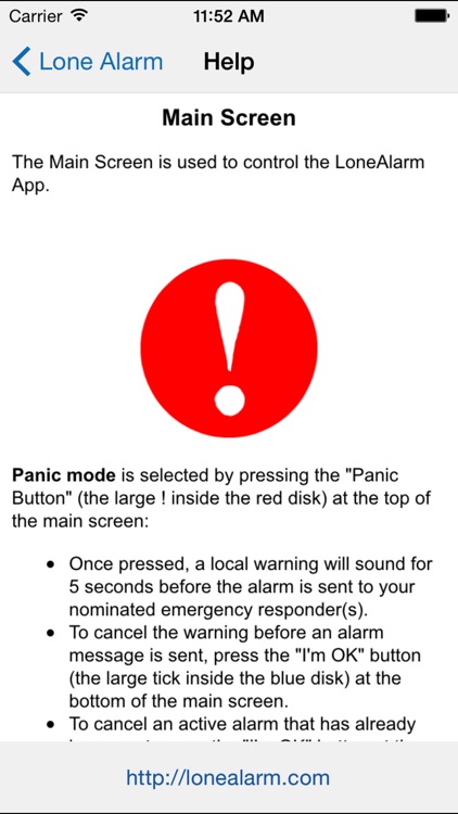 LoneAlarm screenshot-3