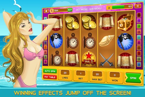 Caribbean Vacation Casino Slots FREE - The Big Bonus Vegas Slot Machine Game screenshot 3