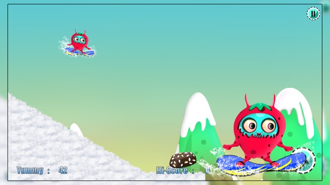 Barry the Berry Snow Monster : The Winter Fun Ski Race(圖4)-速報App