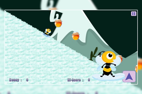 Honey Winter Quest : The Cool Bee Boy Snowboard Racing Game - Premium screenshot 2