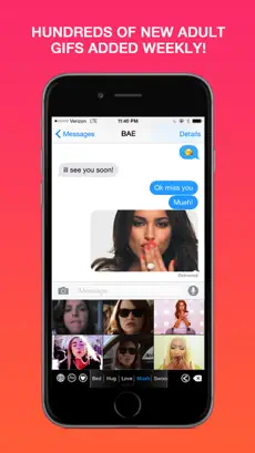 Immagine dello schermo 4 Animated Adult GIF Keyboard iphone