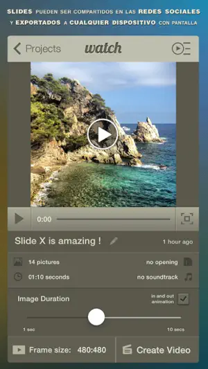 Captura de Pantalla 5 Slide X ● Creador de Slideshow ● Combine fotos para crear presentaciones de vídeos mágicas iphone
