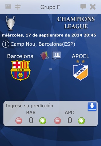 Champions Live 2014-2015 screenshot 4