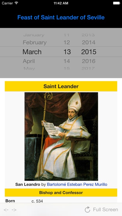 Saint's Feast Day