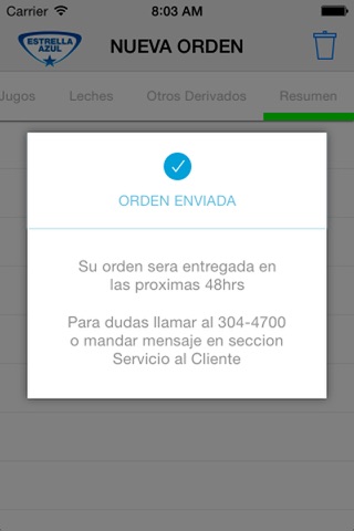 Mi Pedido Estrella Azul screenshot 4
