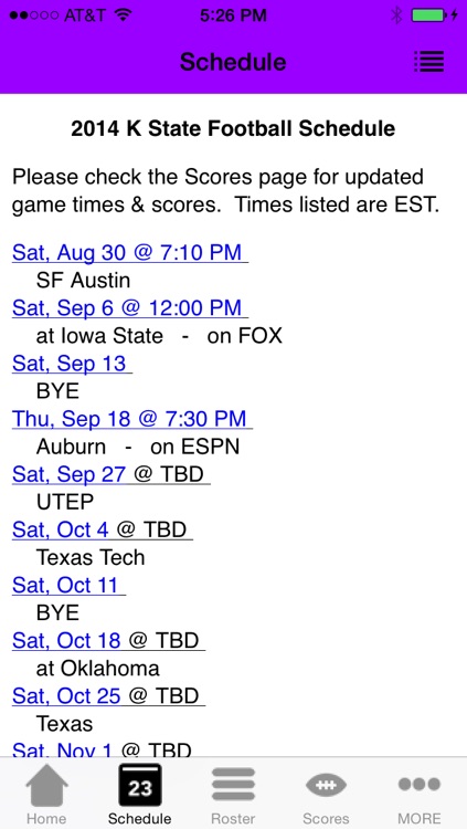 College Sports - Kansas State Football Edition