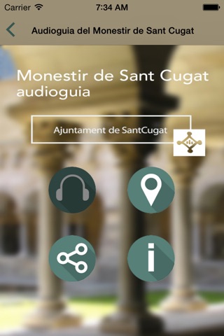 Monestir de Sant Cugat. Audioguia screenshot 2
