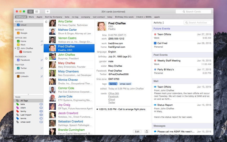 BusyContacts 1.2.11  Fast, efficient contact manager