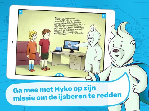 Hyko’s Adventures: Het smeltende ijs - een interactief iPad verhalenboek screenshot 2