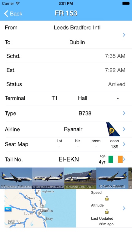 Dublin Airport - iPlane Ireland Flight Information