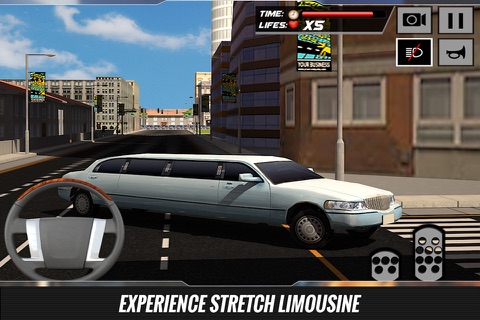 Limousine Car Driver Simulator 3D – Drive the luxury limo & take the vip guests on city tour screenshot 4