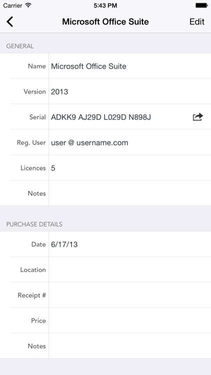 Serial Plus - Home Inventory and Warranty Manager screenshot-3