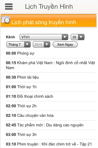 Viet Mobi Tivi, Radio, Hài, Lịch Tivi, Bóng Đá screenshot 2