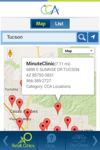 Retail Clinic Finder screenshot 2