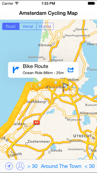 Amsterdam Cycling Map Screenshot 3