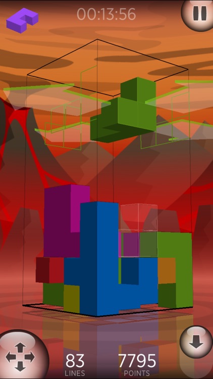 Fragmental 3D Lite - Build Lines with Falling Blocks! screenshot-3