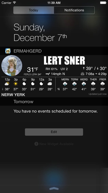 ERMAHGERD! Weather