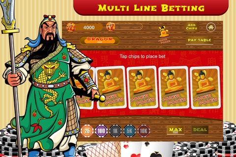 Ace Video Poker PRO - Golden Dragon Empire screenshot 4