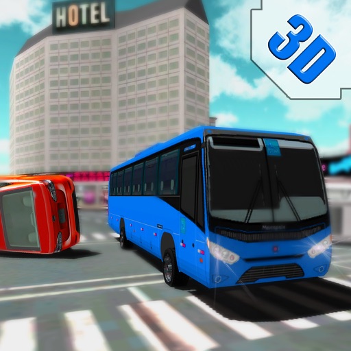 Bus Crash Simulator Crazy Race : Extreme Car Smash Bus Driver Simulation Game icon
