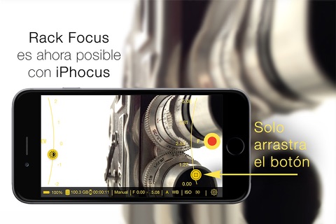 iPhocus - Manual camcorder - Focus, Exposure, ISO and White Balance controls for your videos like in a DSLR screenshot 2