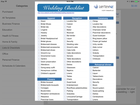 Spreadsheet Templates screenshot 4