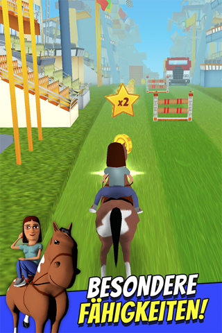 Cartoon Horse Riding Free - Horsemanship Equestrian Race Game screenshot 3