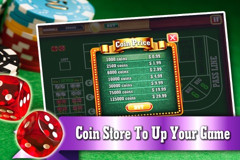 Macau Craps Table FREE - Addicting Gambler's Casino Dice Game screenshot 4