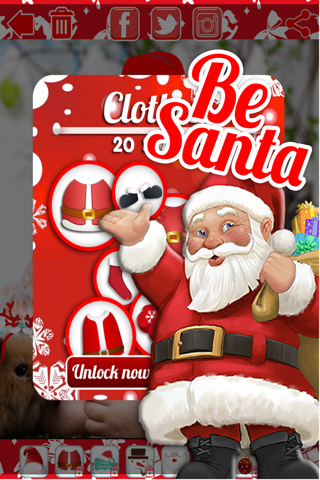 Christmas Santa Photo Sticker - Top Free Best Xmas Camera Holiday FX Effects App screenshot 3