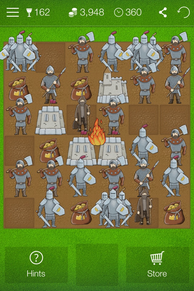 Magic Kingdom - match 3 game with warriors, knights and castles in the middle ages screenshot 2