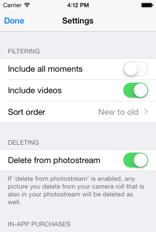 PicSwipe - The Camera Roll Cleaner screenshot 4