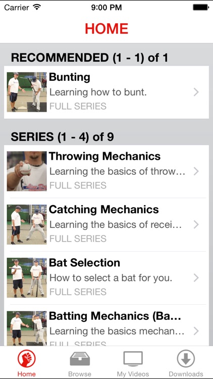 Baseball Lessons