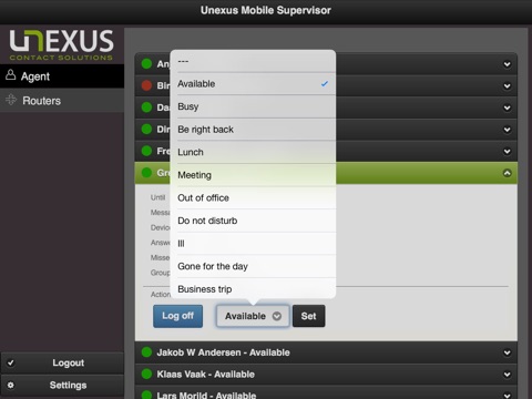 Unexus Supervisor App screenshot 2