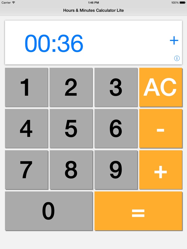 小时和分钟计算器精简版
