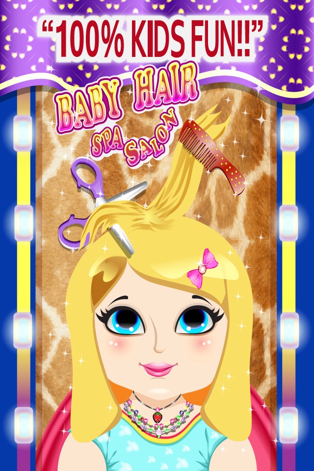 Baby Hair Saloon Makeover - cut, color, wash & create fun different hairstyles for princess free screenshot 2