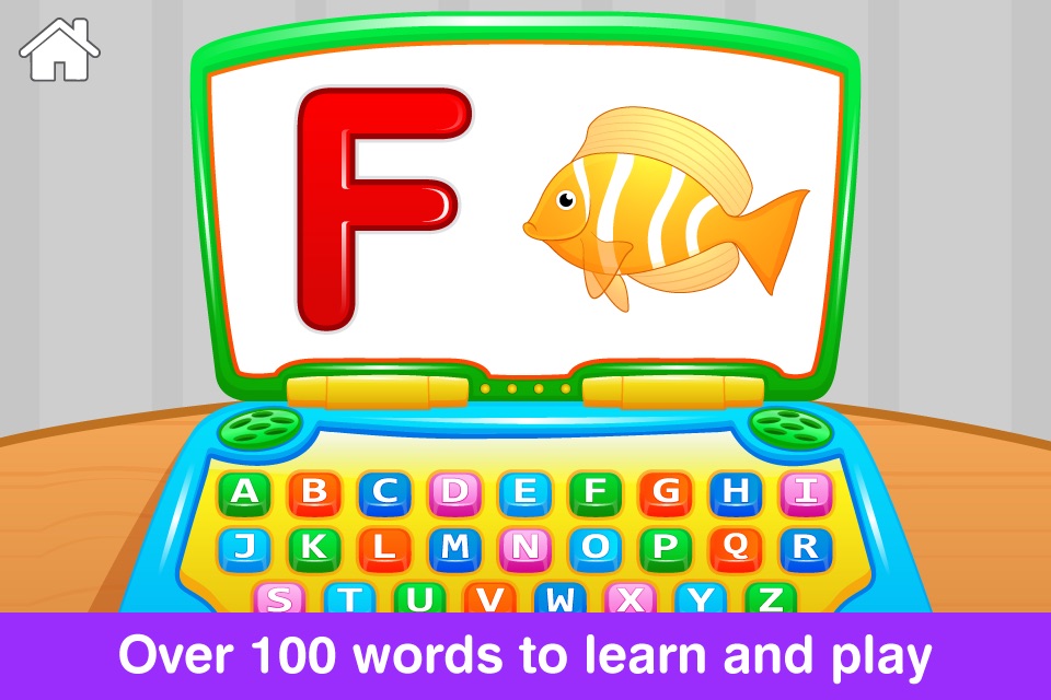 My First ABC Laptop Free - Learning Alphabet Letters Game for Toddlers and Preschool Kids screenshot 3