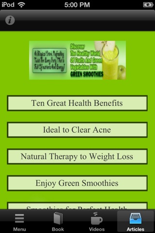 Green Smoothies:The Healthy World of Fruits and Green Vegetables screenshot 4