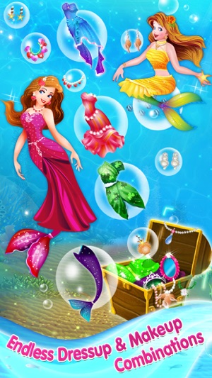 Mermaid Princess Makeover -  Dress Up, Makeup & eCard Maker (圖2)-速報App