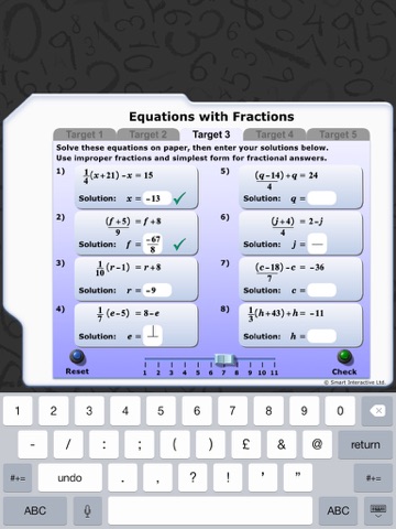 Maths Workout - Solving Equations 2 screenshot 3