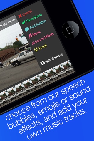 reShoot Video & Photo Camera with Editor - featuring Video Editing, Emojis, Stickers, Bubbles, Text, and Special Effects. screenshot 3