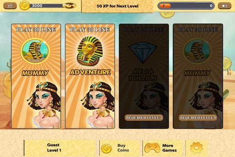 Great Egypt Slots - A fun addictive Las Vegas treasure winning casino game. screenshot 2